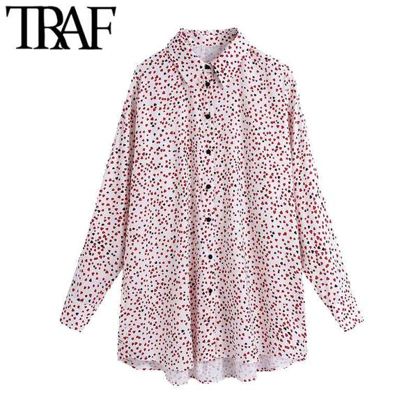 traf women fashion heart print loose blouses vintage long sleeve button-up female shirts blusas chic 210415, White
traf women fashion heart print loose blouses vintage long sleeve button-up female shirts blusas chic 210415, White
