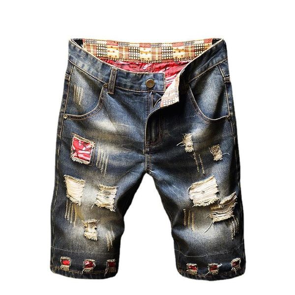 denim ripped five-point shorts men's summer korean version of the trend half-length pants scratched beggar's, White;black
denim ripped five-point shorts men's summer korean version of the trend half-length pants scratched beggar's, White;black