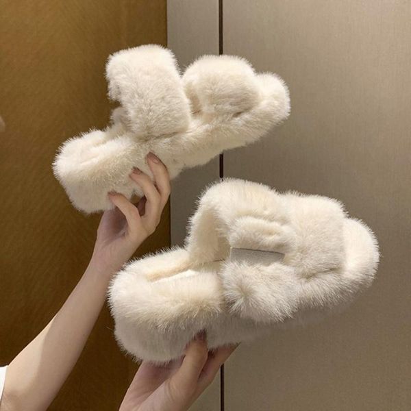 winter korean net red fur women's shoes female flat word with slippers fashion thick bottom home lazy women, Black
winter korean net red fur women's shoes female flat word with slippers fashion thick bottom home lazy women, Black