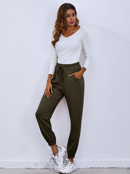 women's pants & capris women solid color sweatpants elastic high waist tie-up jogging ankle banded trousers with pockets autumn winter, Black;white
women's pants & capris women solid color sweatpants elastic high waist tie-up jogging ankle banded trousers with pockets autumn winter, Black;white