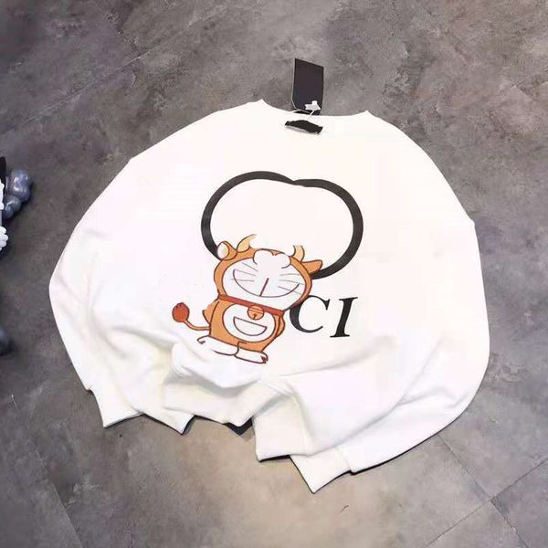 2021 autumn new fashion ancient letters jingle cat print round neck loose leisure slim couple sweater, Black
2021 autumn new fashion ancient letters jingle cat print round neck loose leisure slim couple sweater, Black