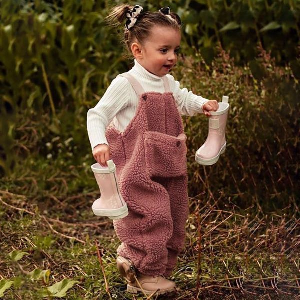 jumpsuits (6m-4y) winter girls' cotton blended lassie warm big pocket plush fleece bib overalls solid flannel suspender for, Blue
jumpsuits (6m-4y) winter girls' cotton blended lassie warm big pocket plush fleece bib overalls solid flannel suspender for, Blue