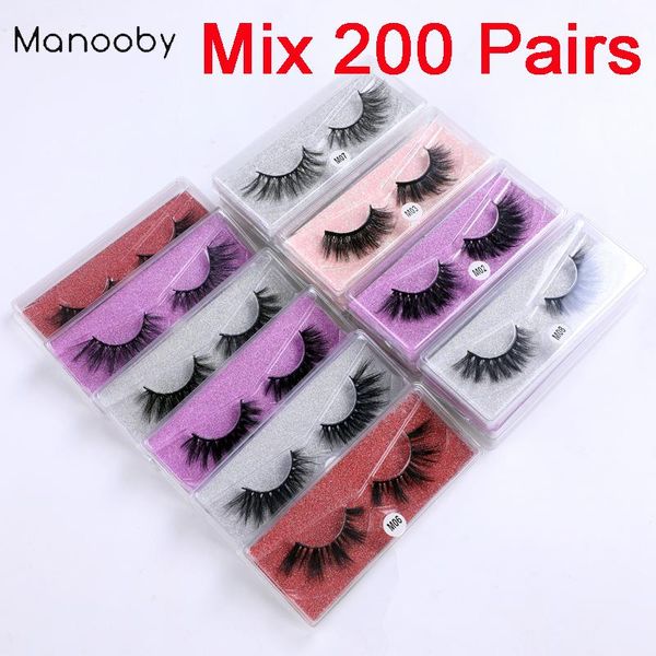 manooby wholesale 40/50/100/200pairs 3d mink lashes natural false eyelashes long set faux cils bulk makeup 
manooby wholesale 40/50/100/200pairs 3d mink lashes natural false eyelashes long set faux cils bulk makeup