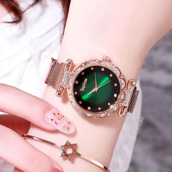 tephea women luxury quartz stainless steel brand gradient watch analog wrist relogio feminino for drop wristwatches, Slivery;brown
tephea women luxury quartz stainless steel brand gradient watch analog wrist relogio feminino for drop wristwatches, Slivery;brown