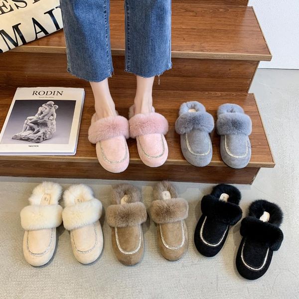 slippers flat shoes female plush for adults slides low cover toe fashion winter footwear slipers women flock fur soft luxury, Black
slippers flat shoes female plush for adults slides low cover toe fashion winter footwear slipers women flock fur soft luxury, Black