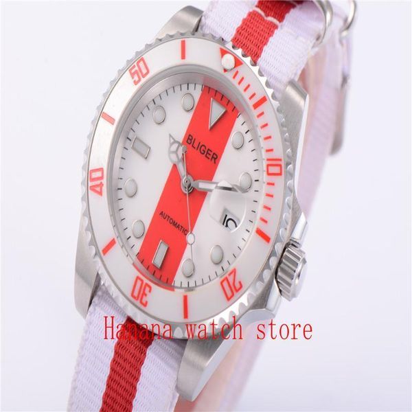 wristwatches 40mm white dial sapphire crystal men's wristwatch ceramic bezel miyota movement automatic watch b2, Slivery;brown
wristwatches 40mm white dial sapphire crystal men's wristwatch ceramic bezel miyota movement automatic watch b2, Slivery;brown