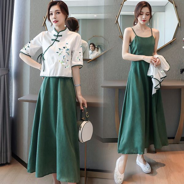 luxury casual dresses republic china women's wear chine style tang dynasty two-piece set of improved cheongsam national drs xianqi spri, Black;gray
luxury casual dresses republic china women's wear chine style tang dynasty two-piece set of improved cheongsam national drs xianqi spri, Black;gray