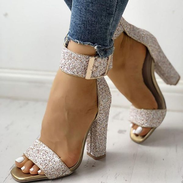 dress shoes women's super high heels trendy sequins ladies open toe ankle buckle party females sandals, Black
dress shoes women's super high heels trendy sequins ladies open toe ankle buckle party females sandals, Black