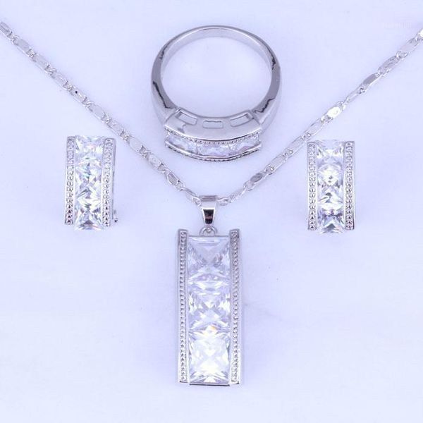 earrings & necklace love monologue classic white cubic zirconia silver color jewelry sets for womens gift bag h0269
earrings & necklace love monologue classic white cubic zirconia silver color jewelry sets for womens gift bag h0269