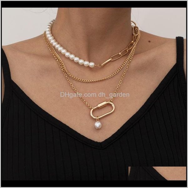& pendants drop delivery 2021 vintage paperclip pearl necklaces for women fashion multi-layer chain necklace asymmetric hollow choker jewelr, Silver
& pendants drop delivery 2021 vintage paperclip pearl necklaces for women fashion multi-layer chain necklace asymmetric hollow choker jewelr, Silver