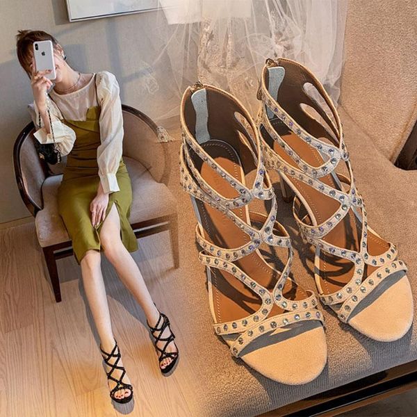 dress shoes 2021 summer women's sandals stiletto heels rhinestone fashion all-match roman style, Black
dress shoes 2021 summer women's sandals stiletto heels rhinestone fashion all-match roman style, Black