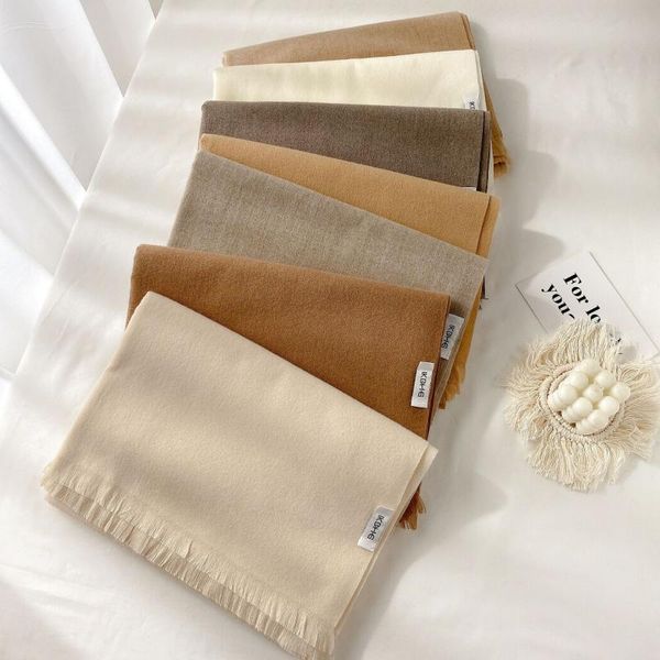 scarves 2021 warm solid pashmina elegant thick blanket long women shawls and wraps winter cashmere scarf bufanda fashion bandana, Blue;gray
scarves 2021 warm solid pashmina elegant thick blanket long women shawls and wraps winter cashmere scarf bufanda fashion bandana, Blue;gray