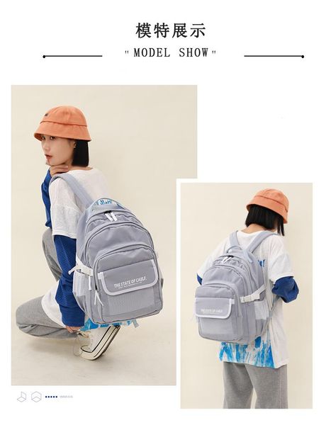 backpack l3410- leisure multi-function trend solid color large capacity
backpack l3410- leisure multi-function trend solid color large capacity