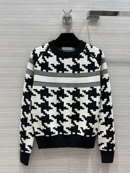 2021 autumn winter fashion milan runway sweaters o neck long sleeve print high end jacquard pullover designer women's sweater 1007-18, White;black
2021 autumn winter fashion milan runway sweaters o neck long sleeve print high end jacquard pullover designer women's sweater 1007-18, White;black