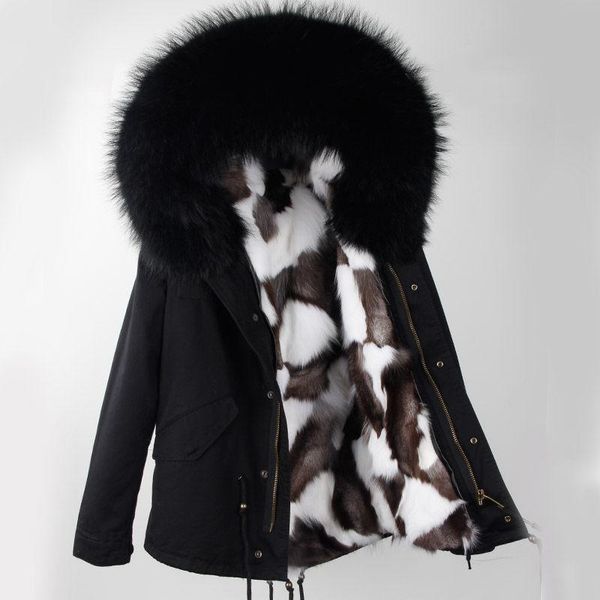 women's fur & faux 2021 fashion winter women coat jacket warm woman park hood real raccoon liner, Black
women's fur & faux 2021 fashion winter women coat jacket warm woman park hood real raccoon liner, Black
