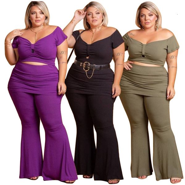 women's tracksuits tracksuit women two piece set summer clothes off shoulder crop and flare pants suits fashion solid set, Gray
women's tracksuits tracksuit women two piece set summer clothes off shoulder crop and flare pants suits fashion solid set, Gray