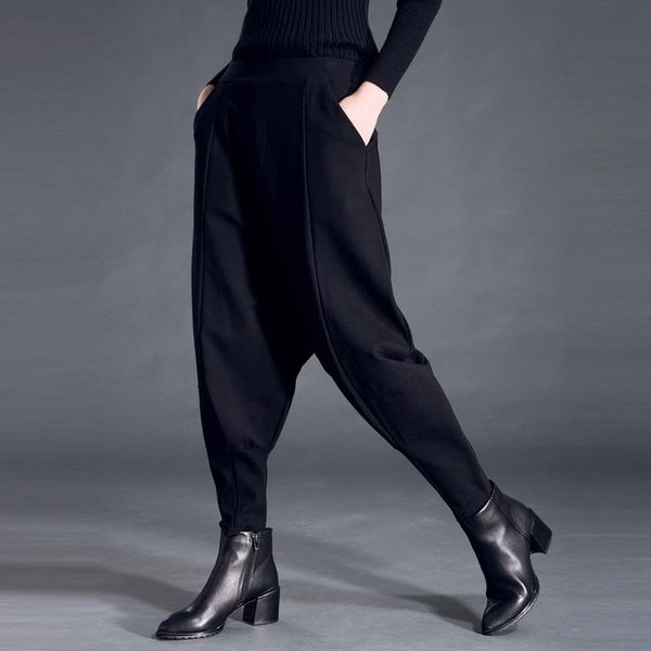 women's pants & capris 2021 spring and autumn ladies fashion casual loose large size was thin harem tide, Black;white
women's pants & capris 2021 spring and autumn ladies fashion casual loose large size was thin harem tide, Black;white