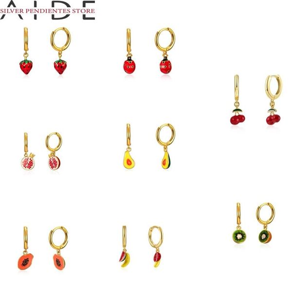 hoop & huggie aide 9mm summer fruit hpendant earrings women 925 sterling silver strawberry banana huggie jewelry aretes de mujer, Golden;silver
hoop & huggie aide 9mm summer fruit hpendant earrings women 925 sterling silver strawberry banana huggie jewelry aretes de mujer, Golden;silver