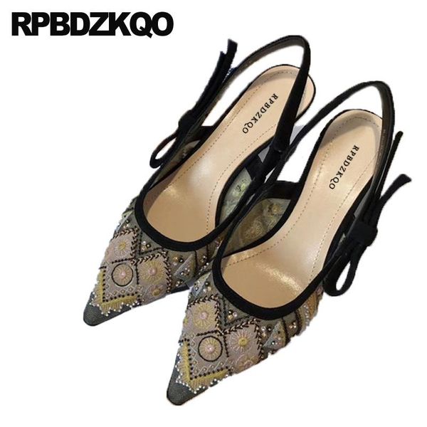dress shoes slingback size 4 34 medium heels embroidered designer pumps women kitten scarpin pointed toe 2021 mesh korean, Black
dress shoes slingback size 4 34 medium heels embroidered designer pumps women kitten scarpin pointed toe 2021 mesh korean, Black