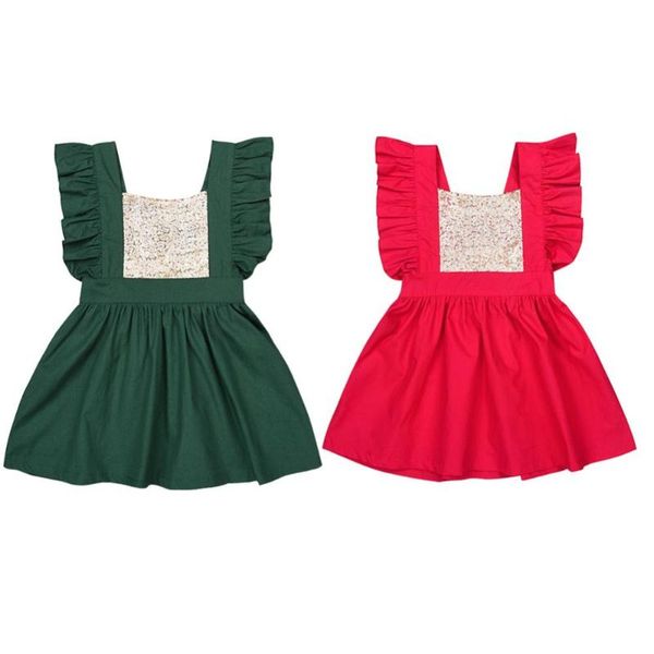 girl's dresses christmas baby girls ruffle sequin romper dress pleated square neckline party mini sleeveless outfit clothes for 3-24 mo, Red;yellow
girl's dresses christmas baby girls ruffle sequin romper dress pleated square neckline party mini sleeveless outfit clothes for 3-24 mo, Red;yellow