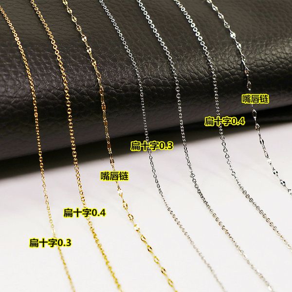 women's titanium lip flat cross stainless steel necklace with chain, Silver
women's titanium lip flat cross stainless steel necklace with chain, Silver