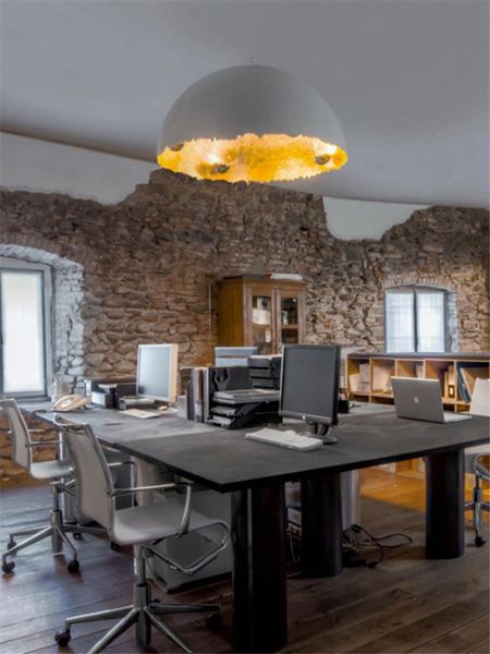 pendant lamps designer eggshell acrylic resin moon lights modern nordic studio lighting restaurant art deco hanging fixtures