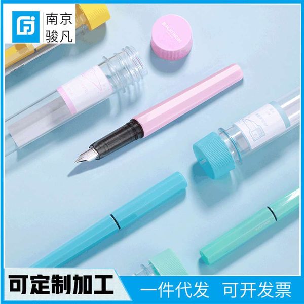 the pen platinum little meteor student lovely macarone octagonal replaceable ink bag hard pen
the pen platinum little meteor student lovely macarone octagonal replaceable ink bag hard pen