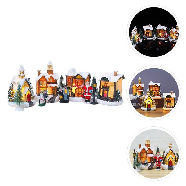 party decoration 1 set resin craft deskornament christmas luminous house without battery
party decoration 1 set resin craft deskornament christmas luminous house without battery