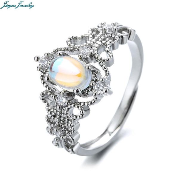 vintage style silver color round natural moonstone rings for women wedding engagement jewelry finger ring, Slivery;golden
vintage style silver color round natural moonstone rings for women wedding engagement jewelry finger ring, Slivery;golden