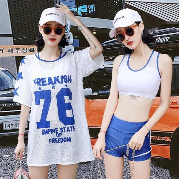 women's swimwear 2021 net red split swimsuit three piece set, korean fashion shows thin and small chest, gather conservative students&#, White;black
women's swimwear 2021 net red split swimsuit three piece set, korean fashion shows thin and small chest, gather conservative students&#, White;black
