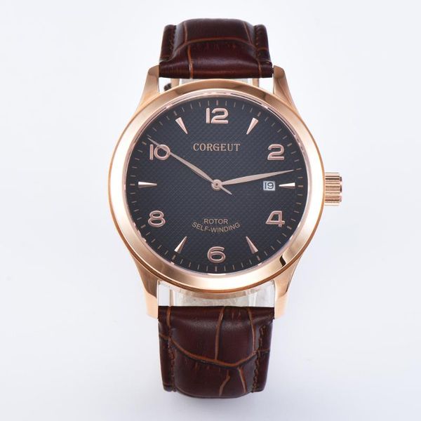 wristwatches corgeut men watch 42mm rosegold case black dial sapphire glass miyota8215 seagull automaticwaterproof fashion ss, Slivery;brown
wristwatches corgeut men watch 42mm rosegold case black dial sapphire glass miyota8215 seagull automaticwaterproof fashion ss, Slivery;brown