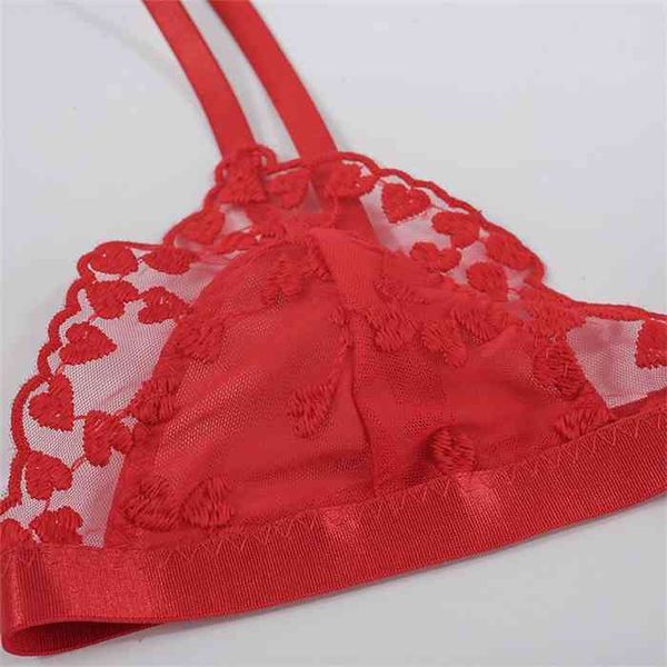 new womens lace lingerie comfortable bra wire mesh see through heart-shaped embroidered thong underwear set, Black;white
new womens lace lingerie comfortable bra wire mesh see through heart-shaped embroidered thong underwear set, Black;white