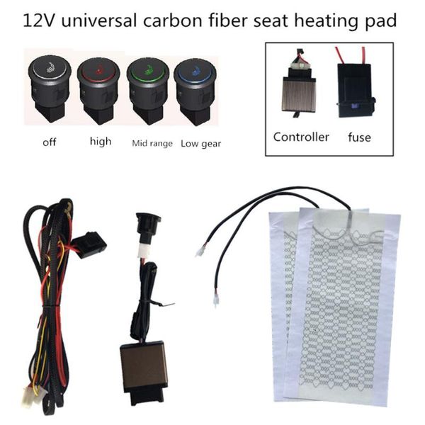 universal seat heater automobiles cushion heated warm support 4 color symbol smart switch heating cover part for car covers
universal seat heater automobiles cushion heated warm support 4 color symbol smart switch heating cover part for car covers