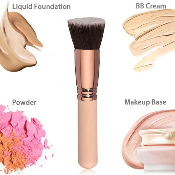 champagne makeup brushes flat foundation brush repair liquid cream powder contour maquillaje1
champagne makeup brushes flat foundation brush repair liquid cream powder contour maquillaje1