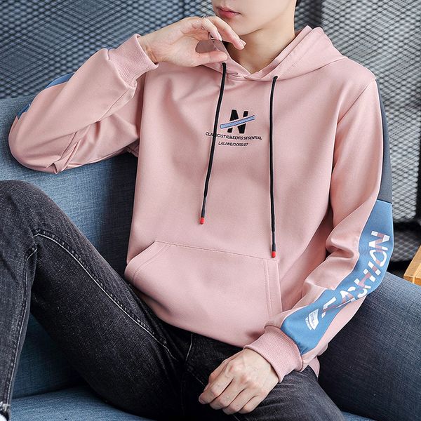 spring and autumn sweater casual versatile young handsome long sleeve t-shirt hooded men's wear kg-108, White;black
spring and autumn sweater casual versatile young handsome long sleeve t-shirt hooded men's wear kg-108, White;black