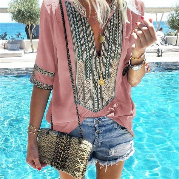 tunicas de verao bohemian womens shirt blusas camisa das mulheres feminina algodao solto fina blusa boho imprimir meia, White
tunicas de verao bohemian womens shirt blusas camisa das mulheres feminina algodao solto fina blusa boho imprimir meia, White