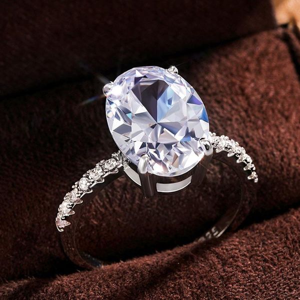 wedding rings hch love classic design silver color brilliant oval cz women engagement accessories simple versatile female, Slivery;golden 
wedding rings hch love classic design silver color brilliant oval cz women engagement accessories simple versatile female, Slivery;golden