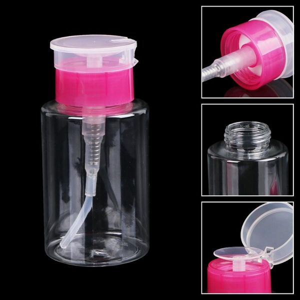 160ml empty pump dispenser liquid gel polish remover clean bottle for nail art storage bottles & jars
160ml empty pump dispenser liquid gel polish remover clean bottle for nail art storage bottles & jars
