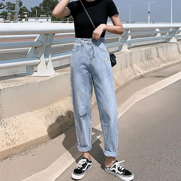 women's jeans korean woman high waist denim pants trousers women plus size harem jean femme vaqueros de mujer casual blue
women's jeans korean woman high waist denim pants trousers women plus size harem jean femme vaqueros de mujer casual blue