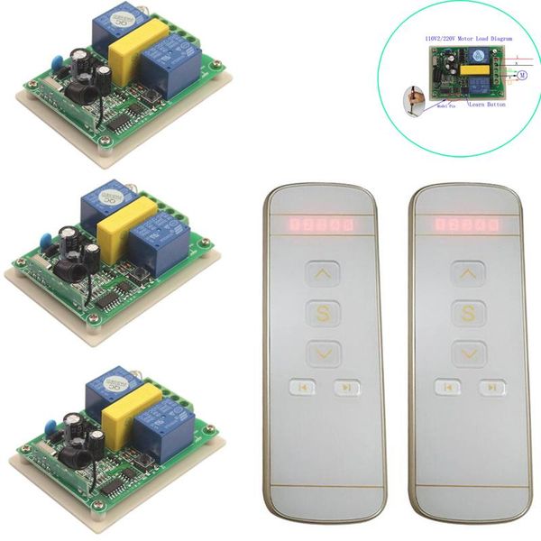 smart home control 220v tubular motor garage door / projection screen shutters ac 110 v rf wireless remote switch
smart home control 220v tubular motor garage door / projection screen shutters ac 110 v rf wireless remote switch