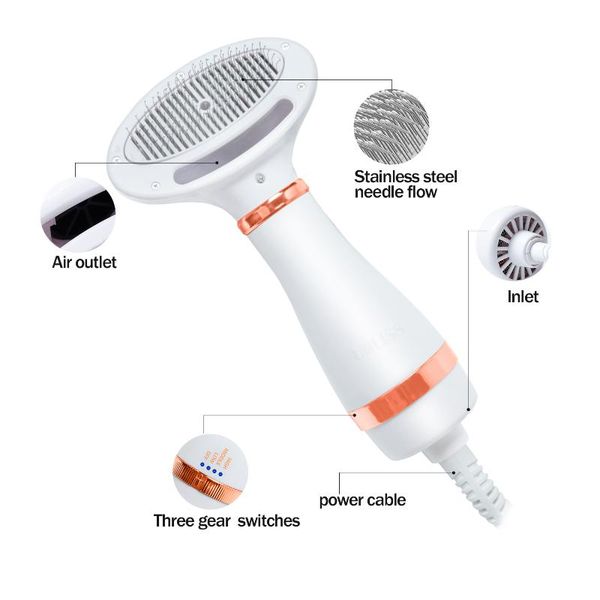 pet hair air brush no 2-in-1 dryer comb speed and temperatures adjustable portable low noice cat dog fur blower electric brushes
pet hair air brush no 2-in-1 dryer comb speed and temperatures adjustable portable low noice cat dog fur blower electric brushes