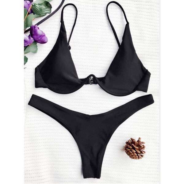bikini split solid color steel clasp hard cup swimsuit women swimsuit summer, White;black
bikini split solid color steel clasp hard cup swimsuit women swimsuit summer, White;black
