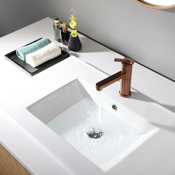 rose gold/brushed gold bathroom basin faucet single hole handle rotate sink tap vanity cold water faucets
rose gold/brushed gold bathroom basin faucet single hole handle rotate sink tap vanity cold water faucets