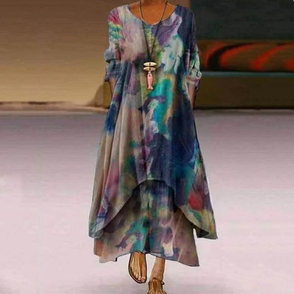 casual dresses 2021 o neck print ladies maxi vintage party vestidos long dress woman clothes robe boho loose women elegant, Black;gray
casual dresses 2021 o neck print ladies maxi vintage party vestidos long dress woman clothes robe boho loose women elegant, Black;gray