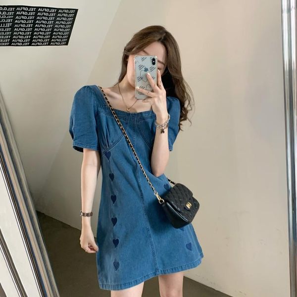casual dresses firm offers ~ 5617 # love embroidery denim dress female temperament party hubble-bubble sleeve show thin waist, Black;gray
casual dresses firm offers ~ 5617 # love embroidery denim dress female temperament party hubble-bubble sleeve show thin waist, Black;gray
