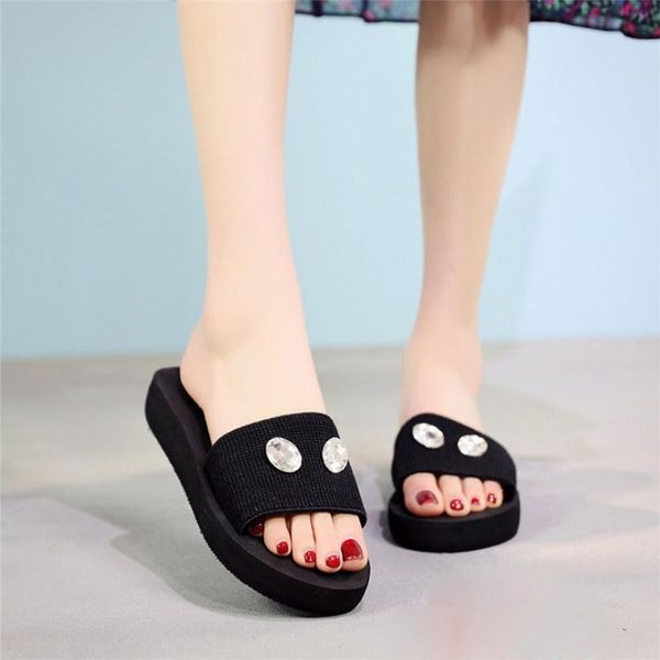 slippers outdoor summer platform women pearl rhinestone drill flat slides home bathroom flip flops large size shoes 25, Black
slippers outdoor summer platform women pearl rhinestone drill flat slides home bathroom flip flops large size shoes 25, Black