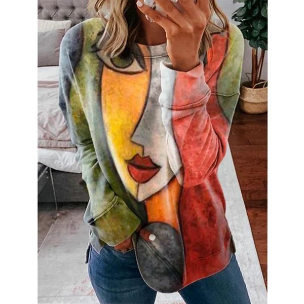 women's t-shirt fashion women abstract girl print tshirt cartoon casual long sleeve o-neck plus size loose tee female streetwear autumn, White
women's t-shirt fashion women abstract girl print tshirt cartoon casual long sleeve o-neck plus size loose tee female streetwear autumn, White