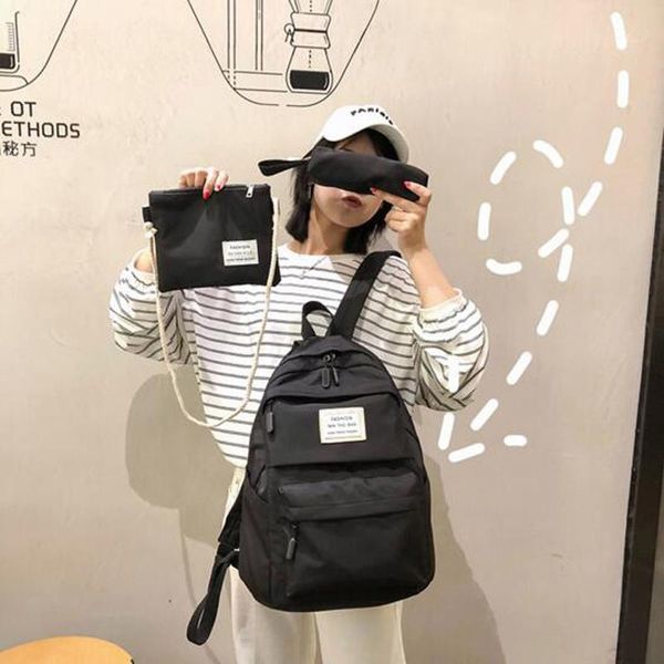 school bags 3pcs/set nylon schoolbags waterproof women backpack letter shoulder bag sports for teenager girls mochila
school bags 3pcs/set nylon schoolbags waterproof women backpack letter shoulder bag sports for teenager girls mochila