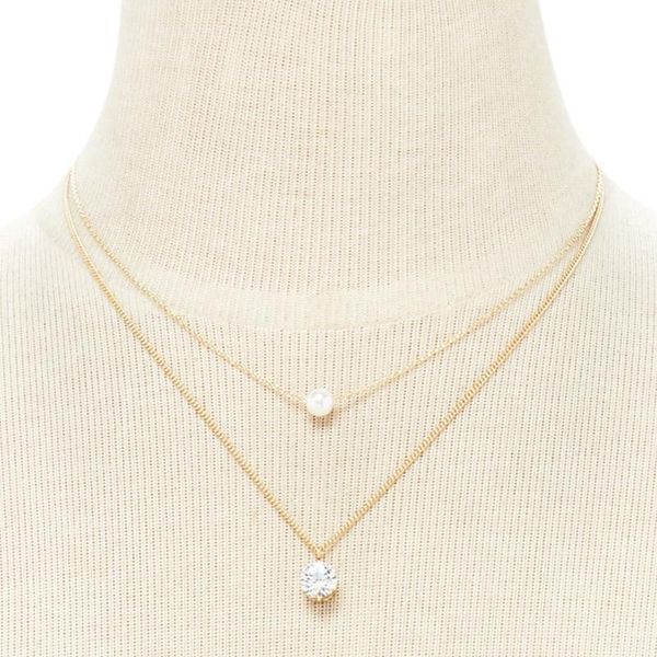 pendant necklaces fashion pearl choker necklace for women cute layered chain rhinestone korean woman jewelry gifts 2021 collar, Silver
pendant necklaces fashion pearl choker necklace for women cute layered chain rhinestone korean woman jewelry gifts 2021 collar, Silver
