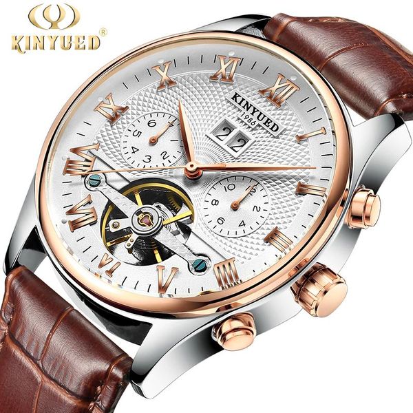 wristwatches kinyued men's automatic mechanical watch skeleton design waterproof stainless steel leather strap male watches relogio mas, Slivery;brown
wristwatches kinyued men's automatic mechanical watch skeleton design waterproof stainless steel leather strap male watches relogio mas, Slivery;brown